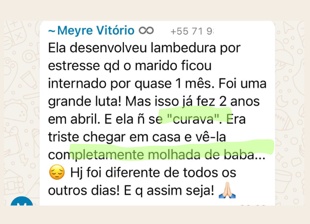 Depoimento Formação Equilíbrio Pet