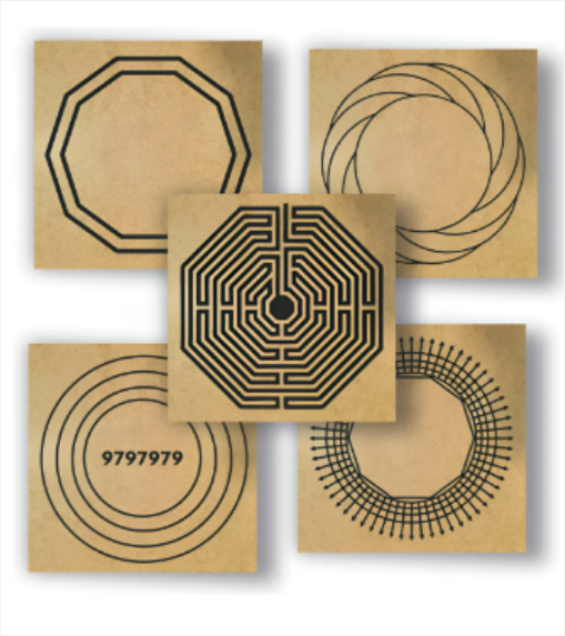 Kit de gráficos radiestésicos em MDF